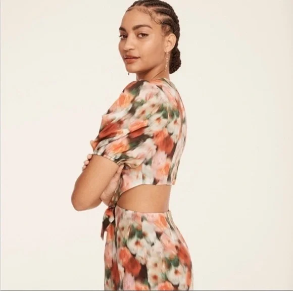 NWT J. Crew x Liberty Women’s 00 Hazy Day Floral Cut Out Liberty Fabric Dress - Picture 6 of 9